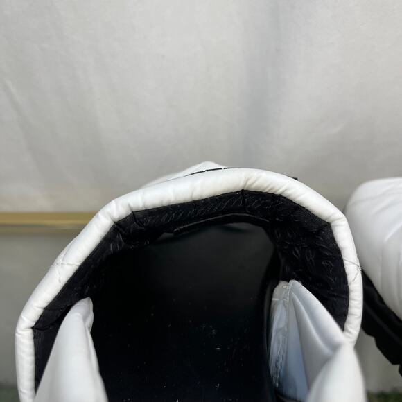 PRADA Padded Nylon White Slingback Sandals SZ 37.5 - Picture 11 of 11